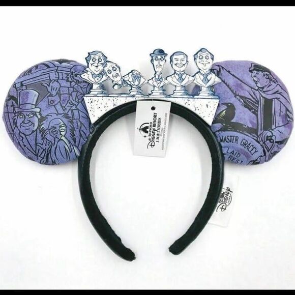 Disney Glow in the Dark Halloween Haunted Mansion 50th Minnie Ears Headband